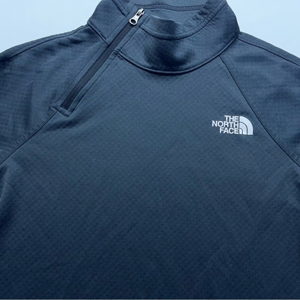 The North Face Pullover Womens Size XS Gray Honeycomb 1/4 Zip Flash Dry - Picture 3 of 14